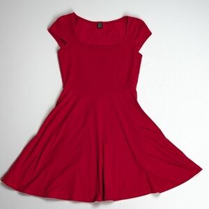 ✨ SHEIN Red Fit & Flare Skater Dress – Size XS ✨